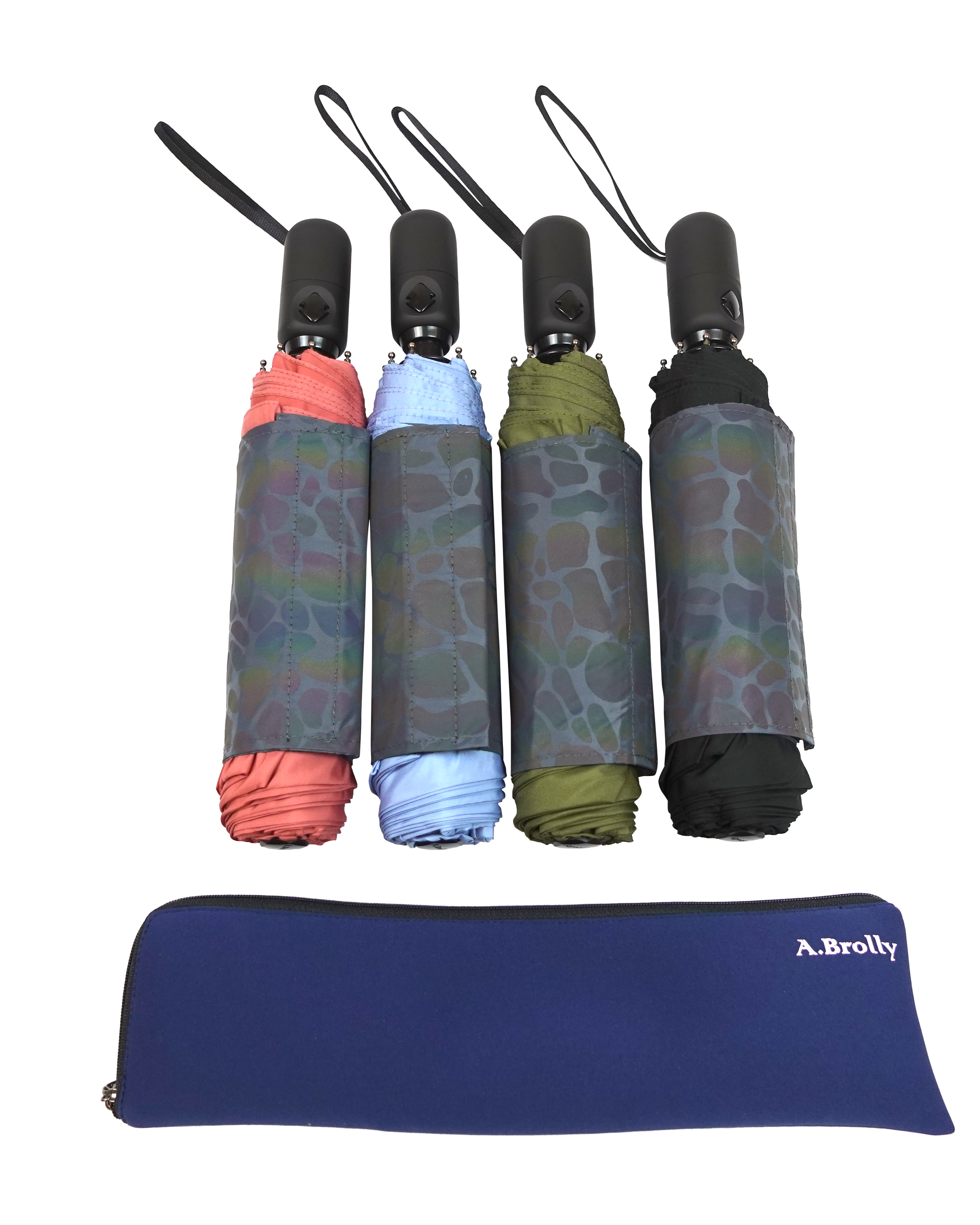 A.brolly TubeFlash-Road safe & easy fold umbrella
